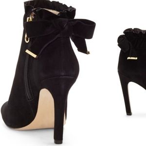 Louise et Cie suede peep toe bootie